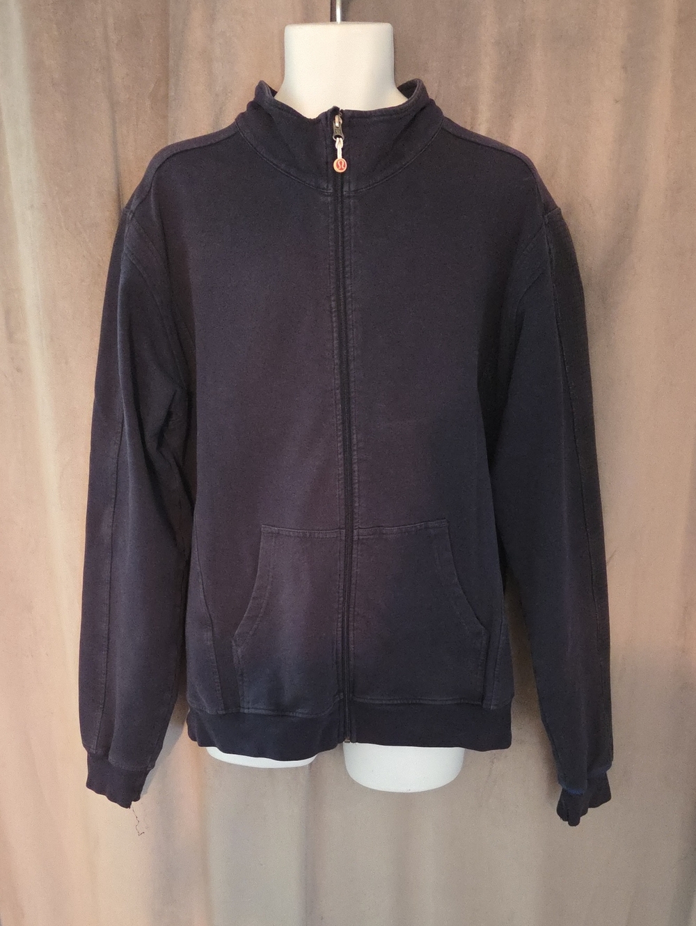lululemon athletica Large (Ptp 23") Dark Navy Full-Zip Men's Hoodie